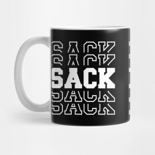 Sack Master Defensive Lineman Funny Football Print Mug